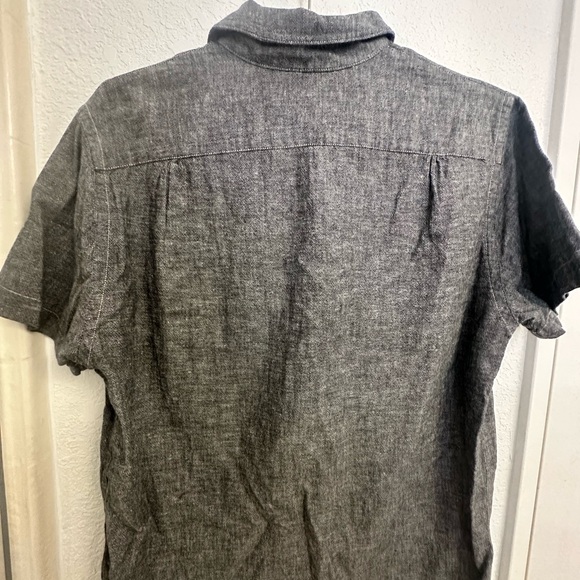 Buck Mason Men's Gray Linen Shirt size S - Picture 5 of 5